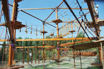 Веревочный парк для детей в лагере Энергетик - Хабаровск